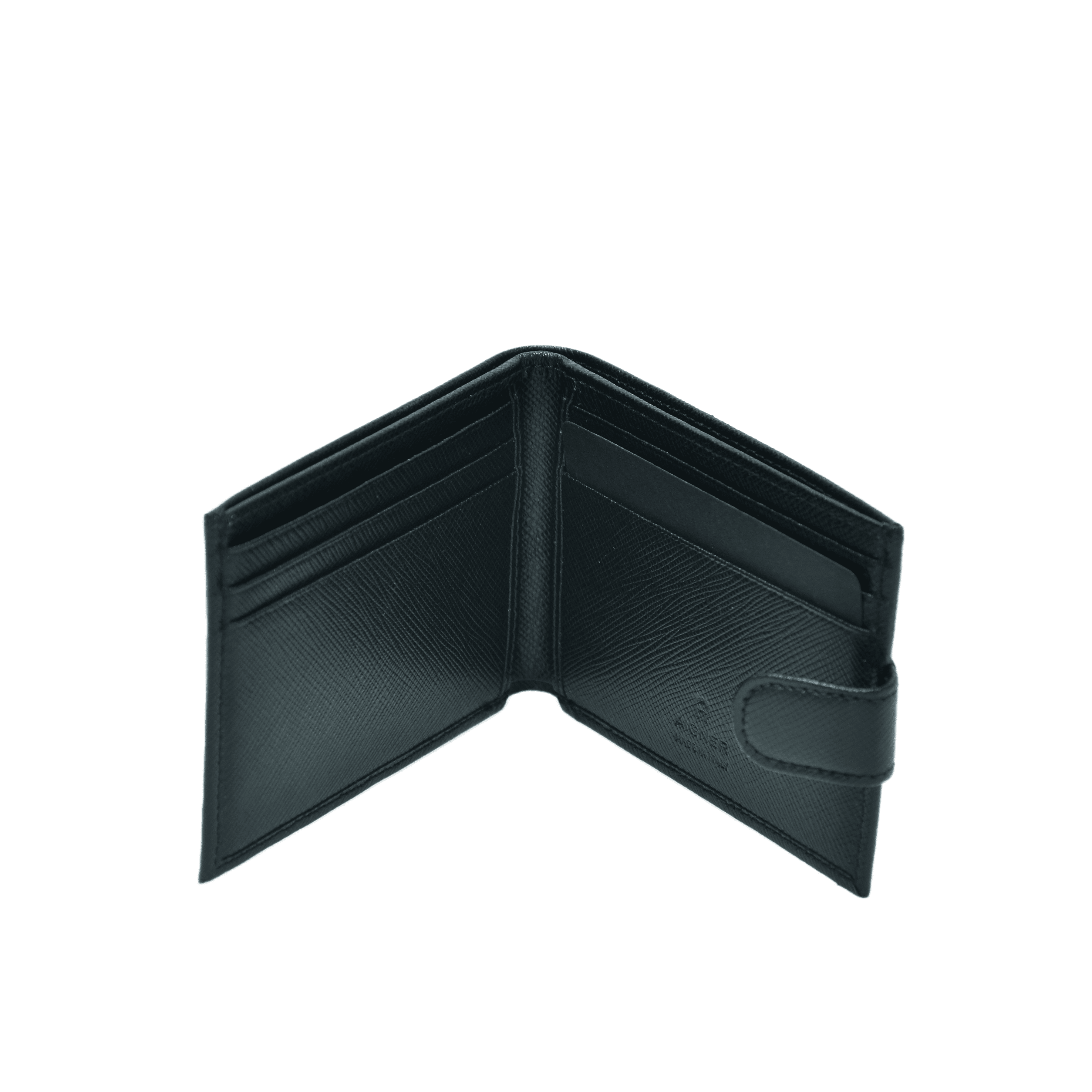 Black Folded Card Holder Wallet