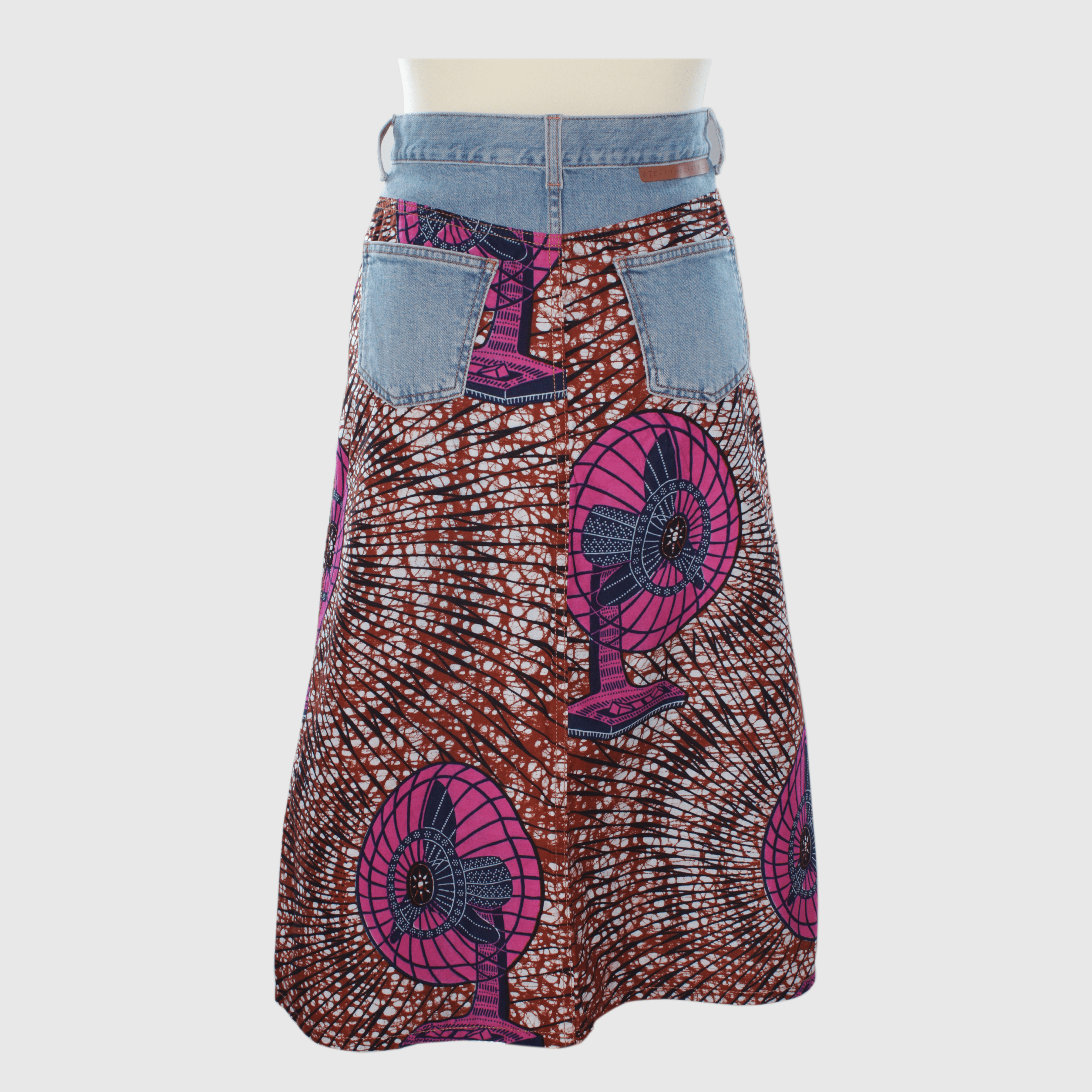 Multicolor Avery Printed Wrap Skirt
