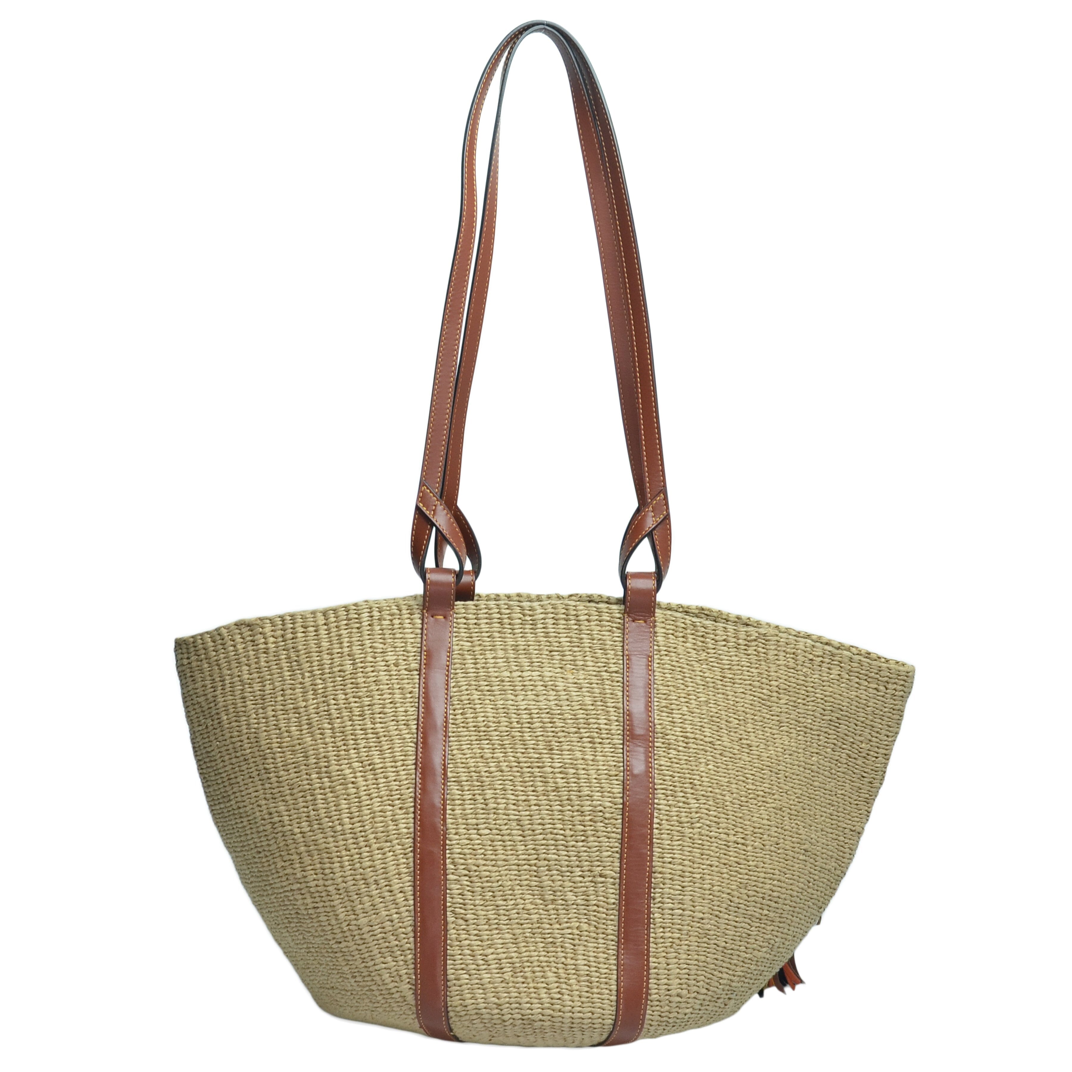 ChloeBrown Tassel Large Basket Bag