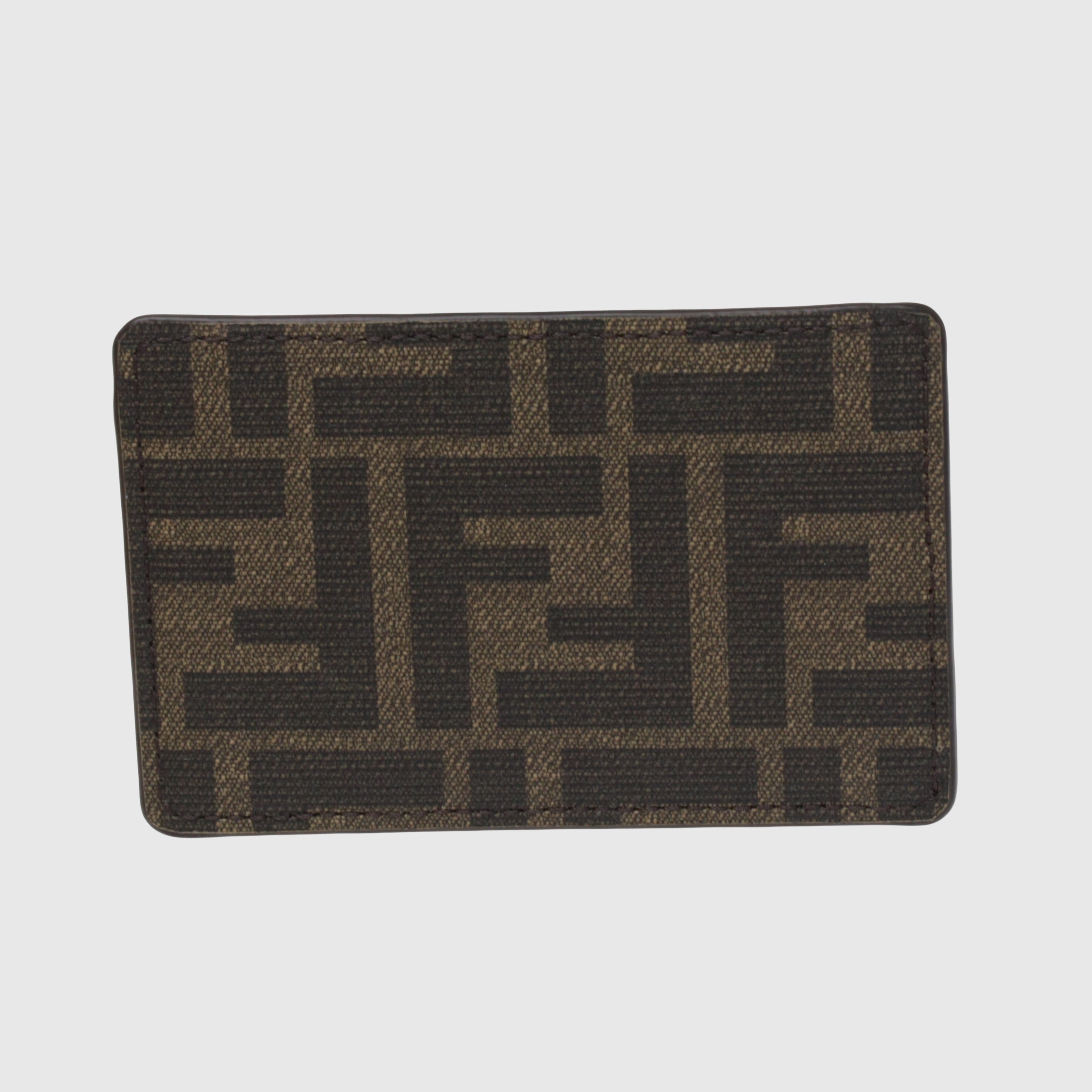 Brown/Black Zucca FF Logo Card Holder