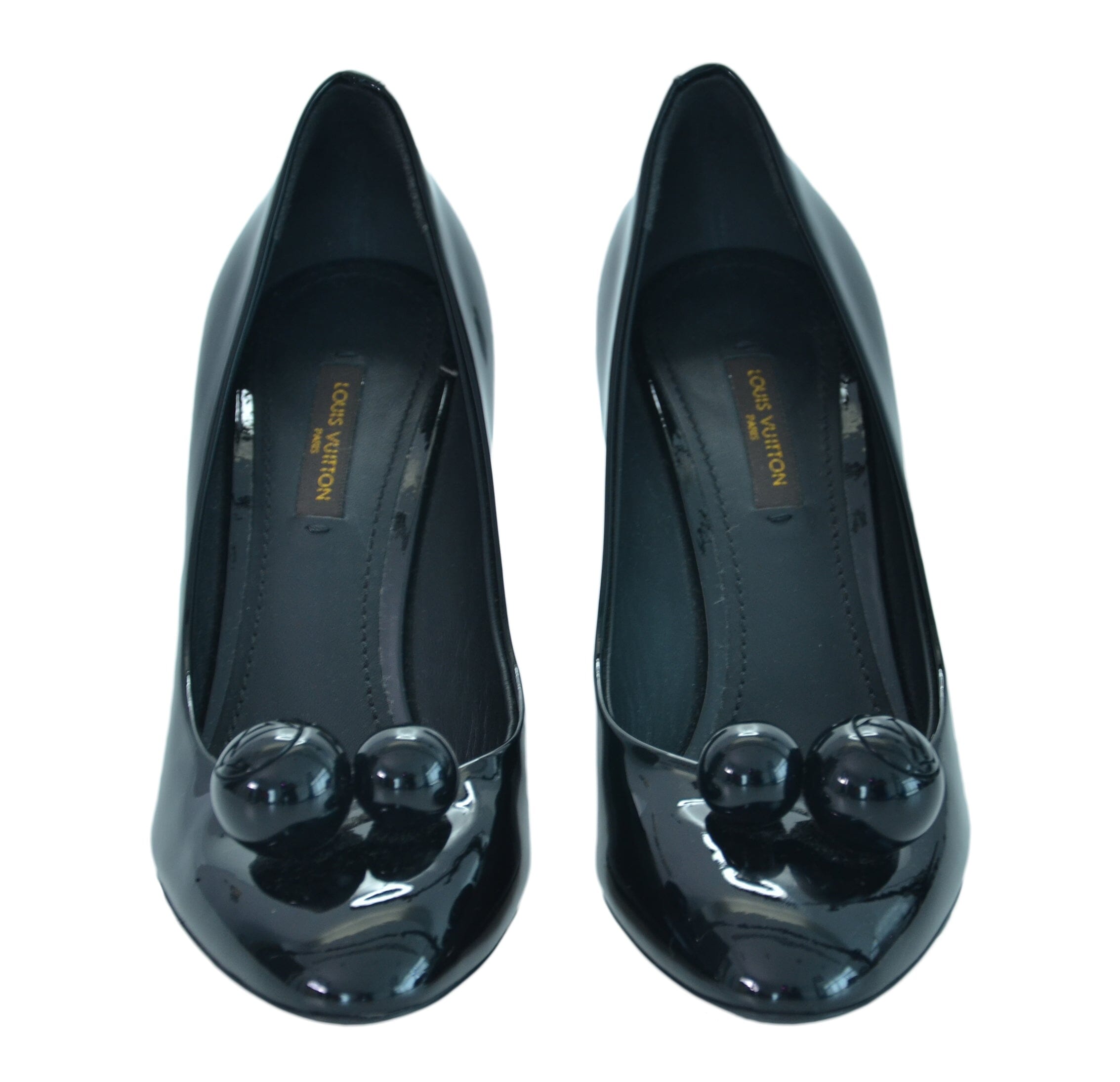 Louis Vuitton Black Patent Leather Betty Pumps