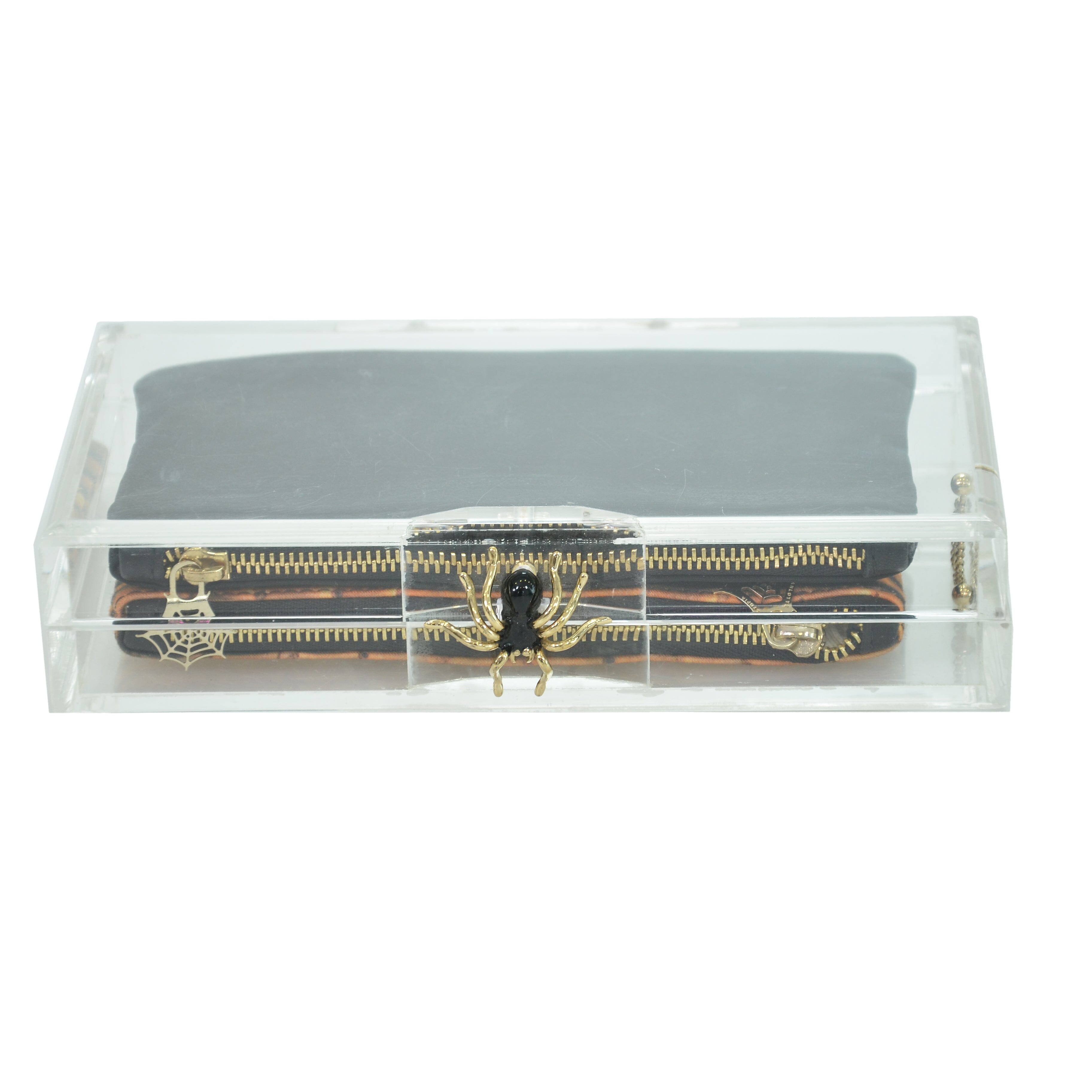 Charlotte Olympia Plexi Clutch W/ Pouch